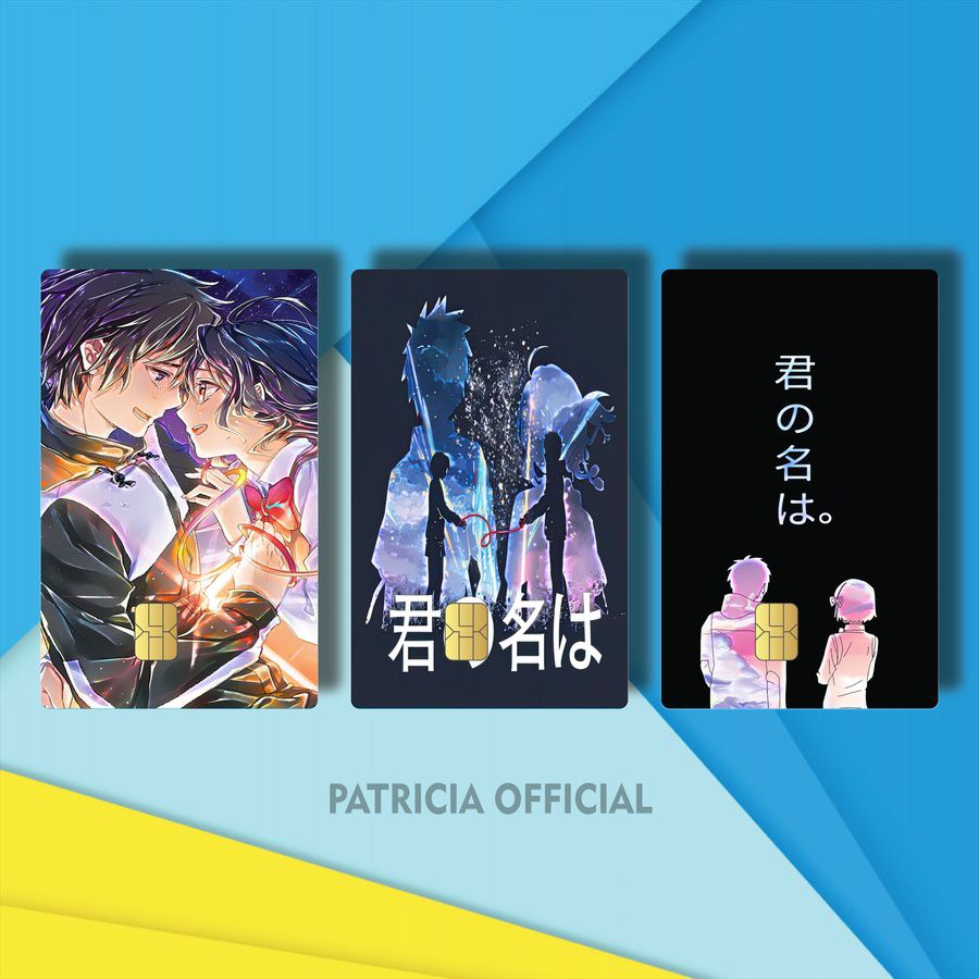 STICKER FLAZZ ANIME MITSUHA MIYAMIZU YOUR NAME HOLOGRAM SIDV2/YG9YU/ STIKER KARTU ANIME KIMI NO NA W