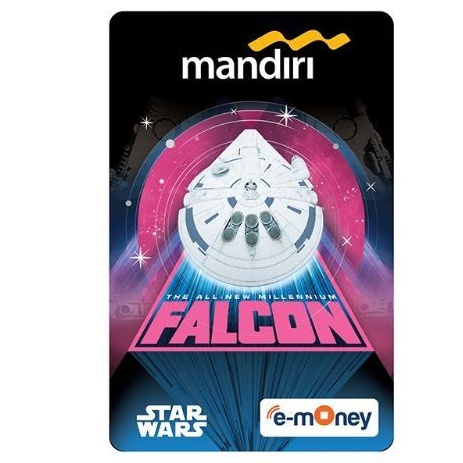 Mandiri eMONEY Star Wars - FALCON ORI /Like eTOLL Tapcash Flazz or Brizzi