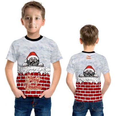 Kaos Baju T-shirt Murah Anak Laki-Laki Dan Perempuan Merry Christmas Natal 2021 Art20