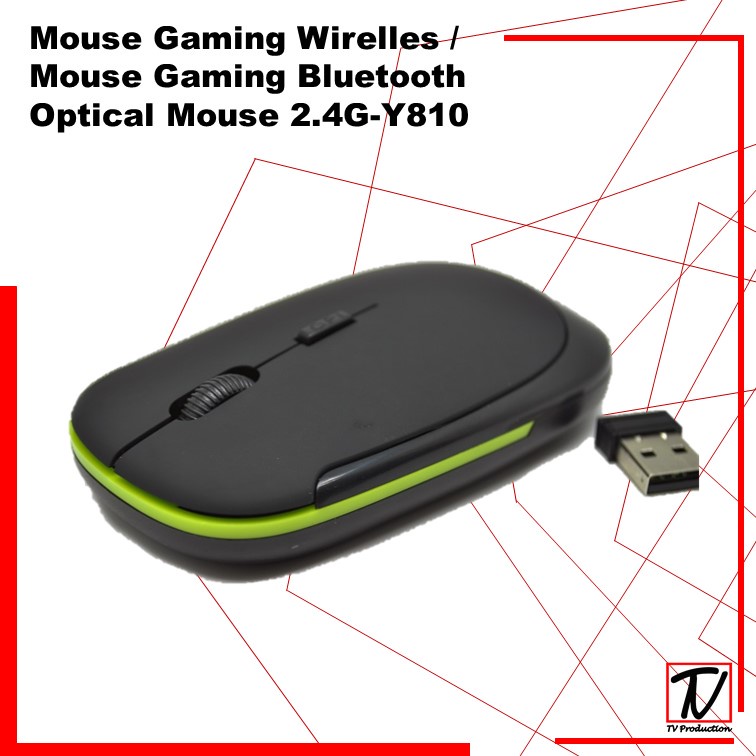 Mouse Bluetooth / Mouse Wirelles Optical Mouse 2.4G - Y810 - Black-mistytools