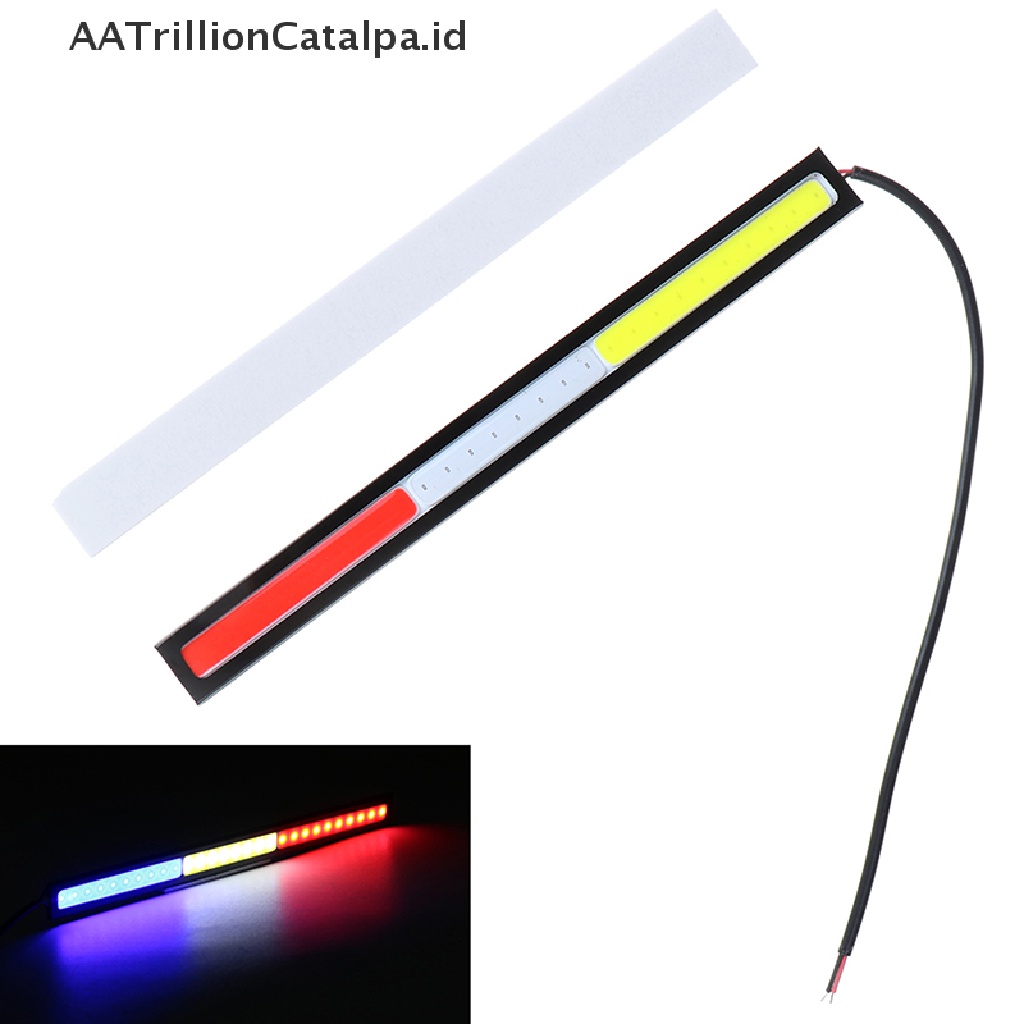 Aatrillioncatalpa 1Pc Lampu LED COB 17cm 12V Tahan Air Untuk Drlfog Lamp Mobil