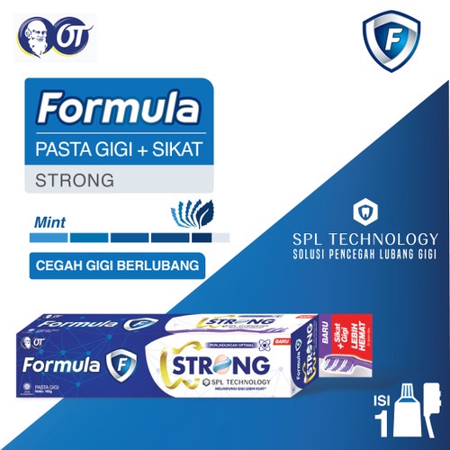 FORMULA PASTA GIGI STRONG PROTECTION 160G + FREE SIKAT GIGI FORMULA