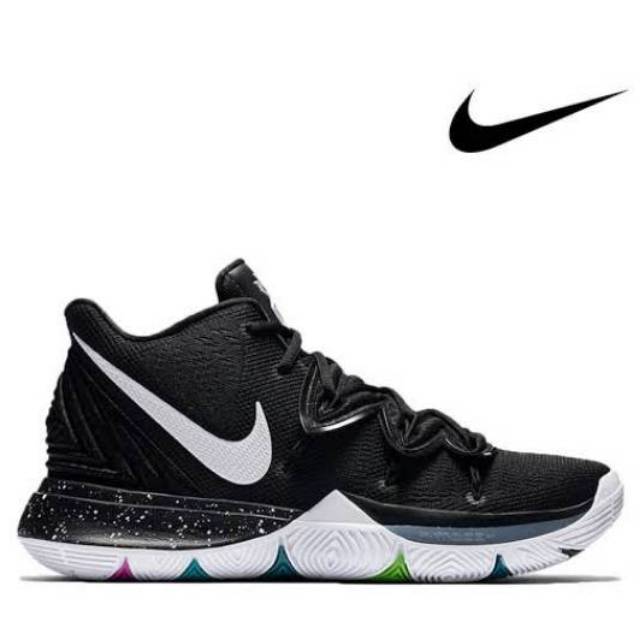 Hot sale Nike Kyrie 5 Black Green Flame Men 's Basketball