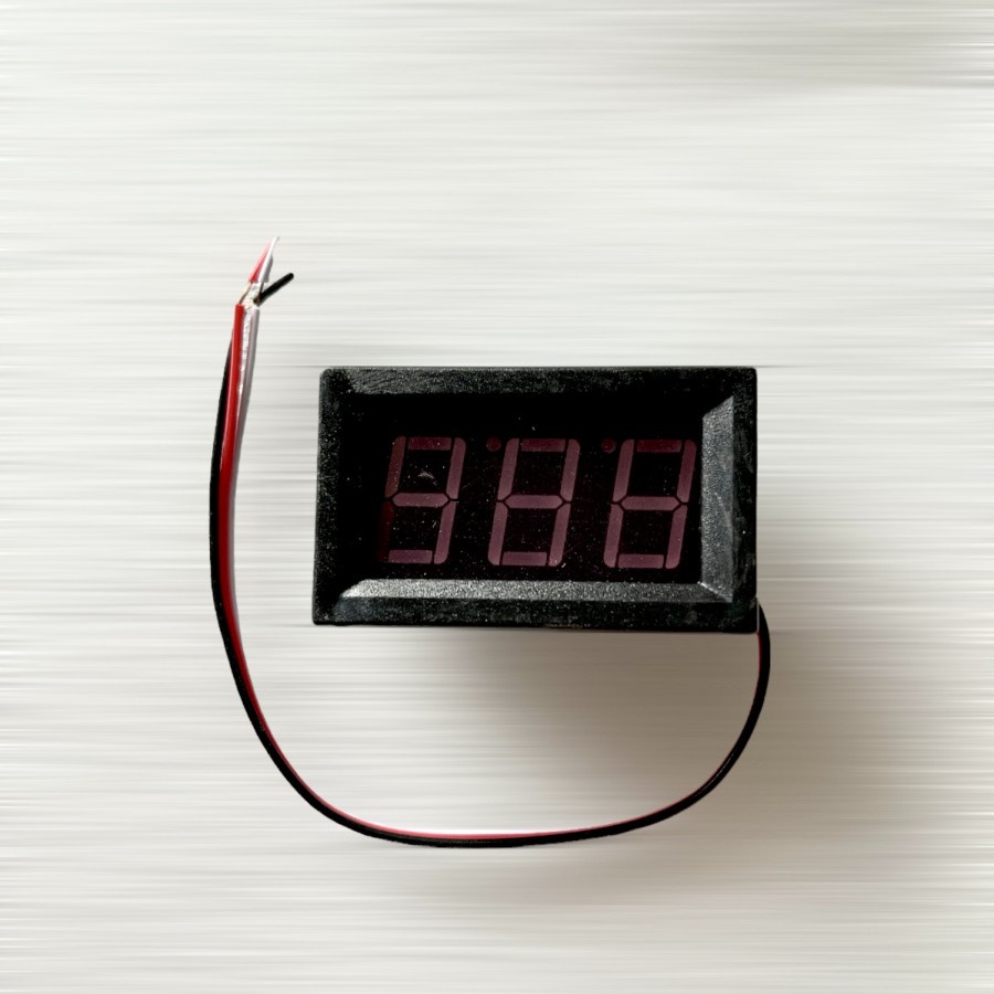 voltmeter dc 0-30v volt meter digital 0.56" utk motor, elektronik