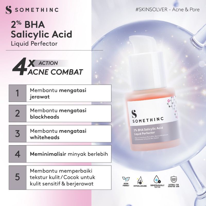 (GOSEND/COD) SOMETHINC REVIVE POTION 3% ARBUTIN + BAKUCHIOL SERUM MENCERAHKAN | 2% BHA SALICYLIC ACID LIQUID PERFECTOR SERUM JERAWAT