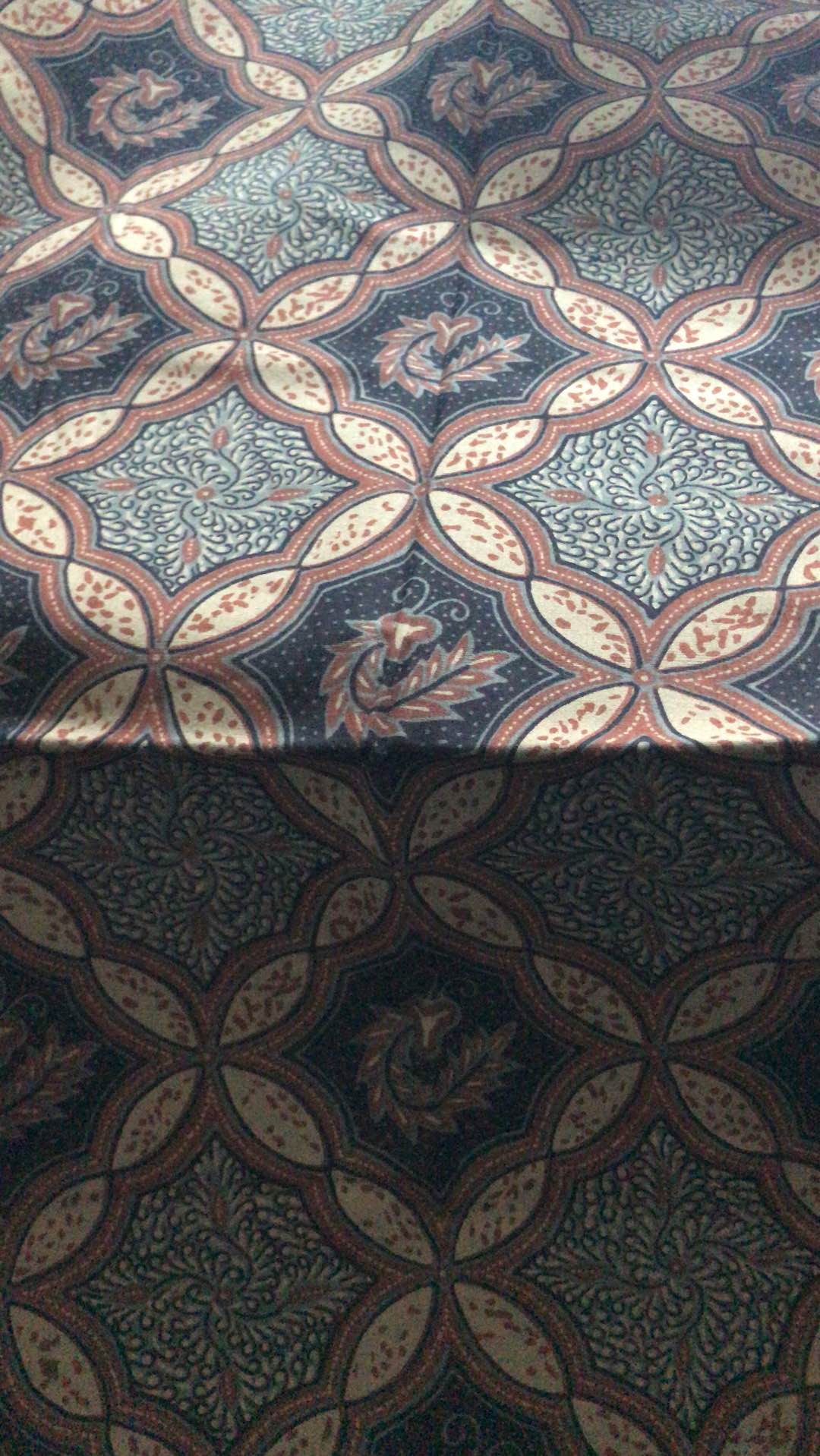 Kemeja Batik Pria Lengan Panjang Slimfit Slim Fit Premium Warna Hitam Coklat 721714 Cap 72