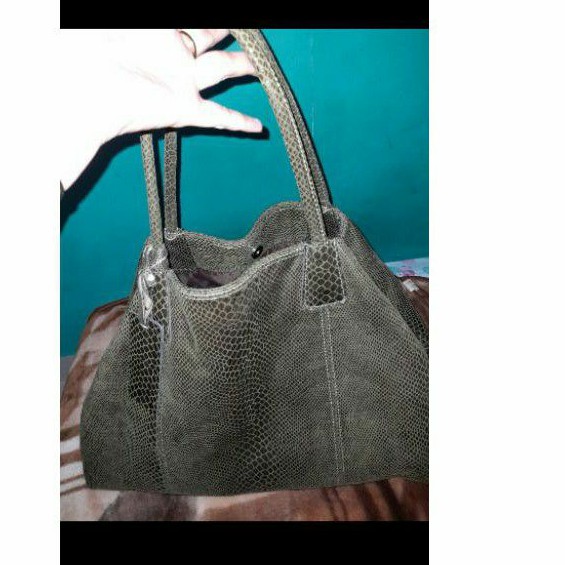 Tas Motif Kulit Ular