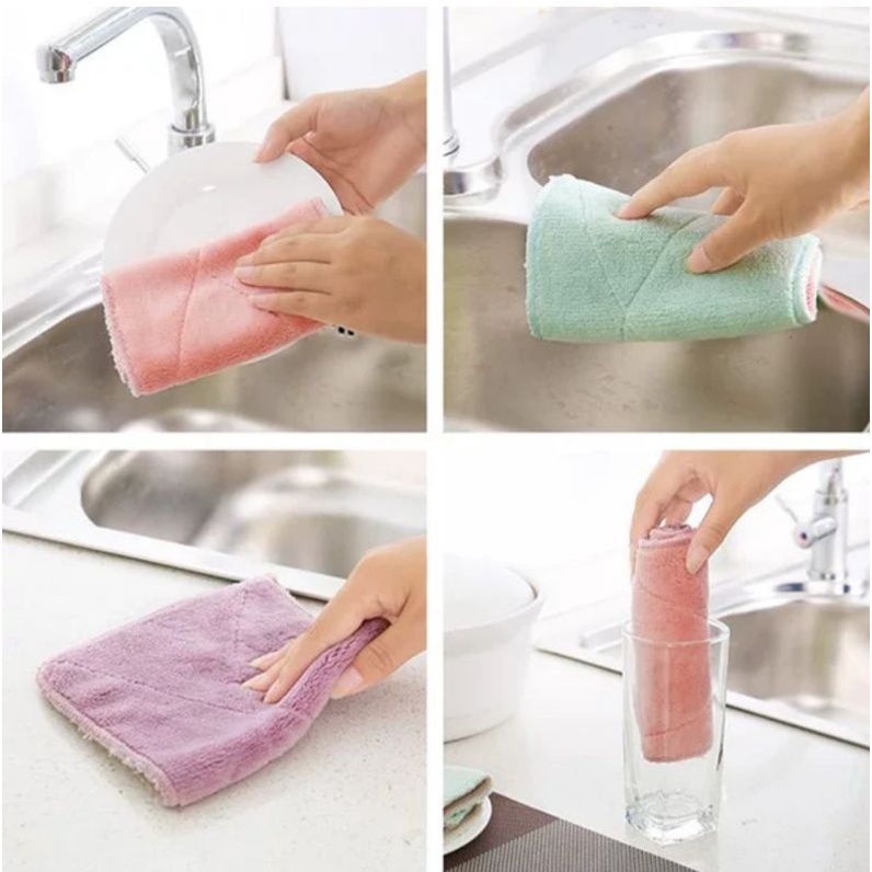 Kain Lap Anti Minyak Microfiber Dapur