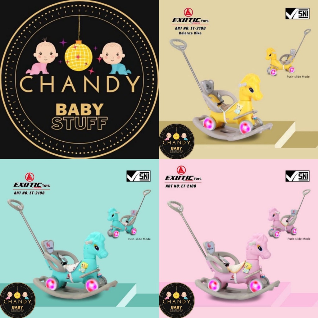 Mainan Anak Kuda - Kudaan Dino 3 In 1Exotic ET 2110, ET 2108, MOLION M1006