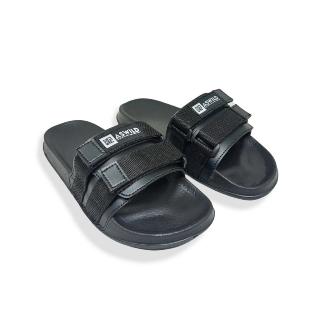 Sandal Pria Slide Aswild Store - Mono Black