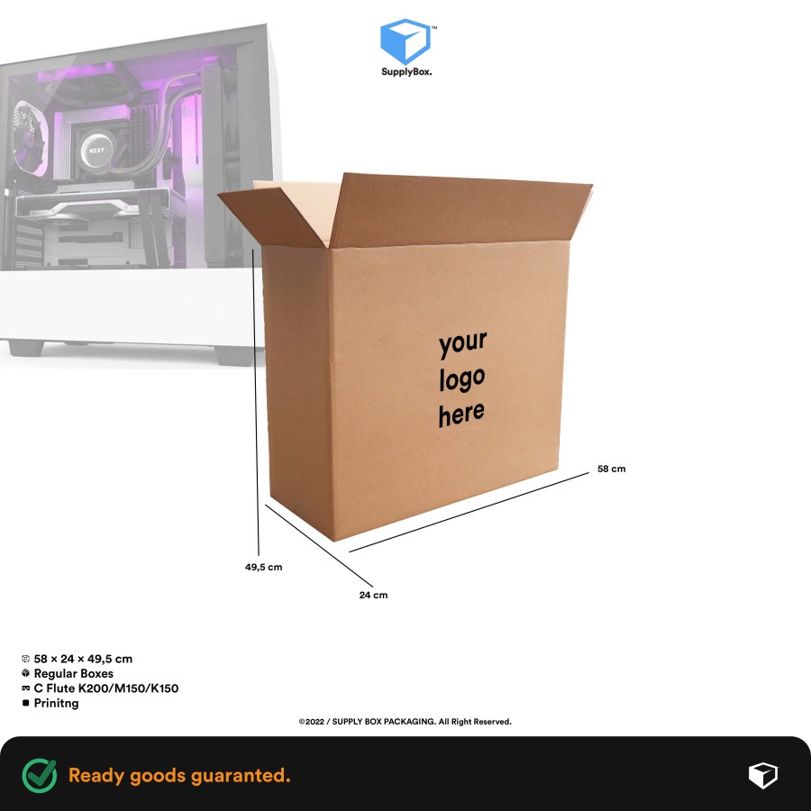 

KARDUS BOX PACKAGING PRINTING 58x24x49.5 cm | Kardus | Cardboard