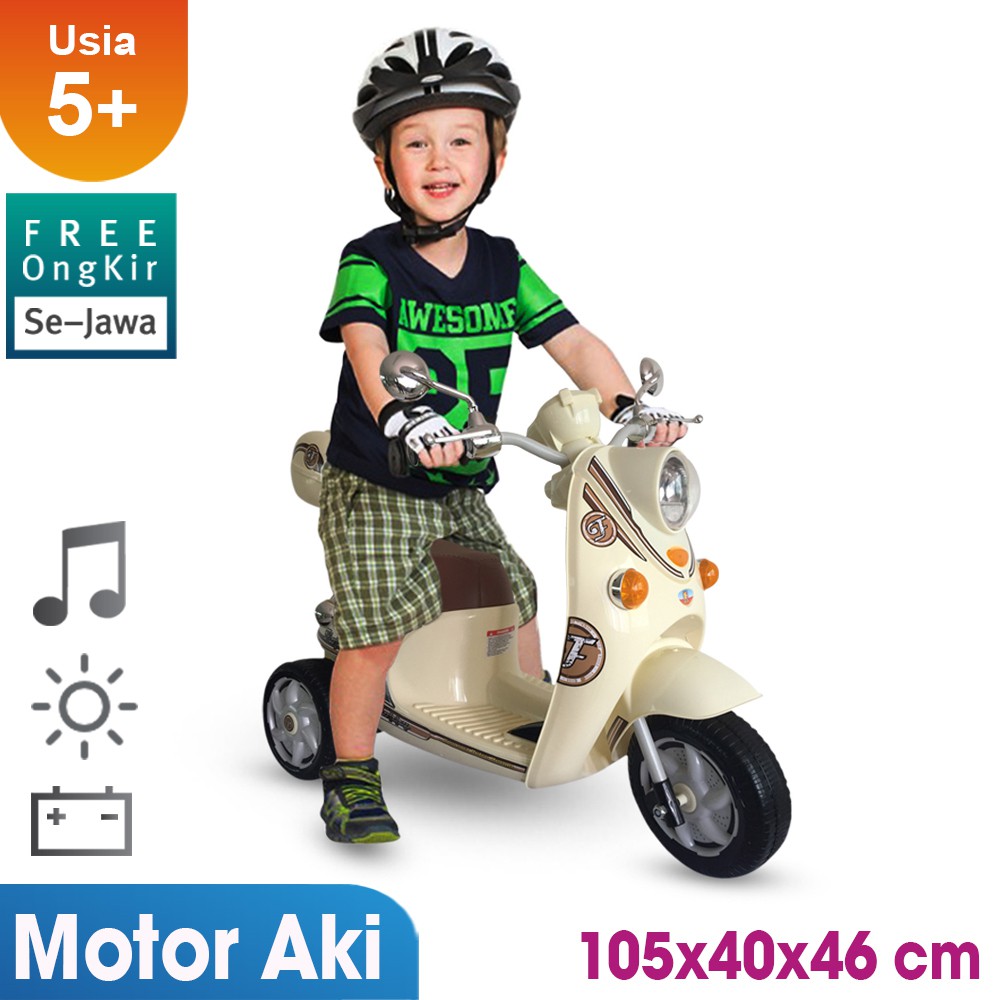 Mainan Anak Motor Aki Scoopy PMB M338 | Shopee Indonesia