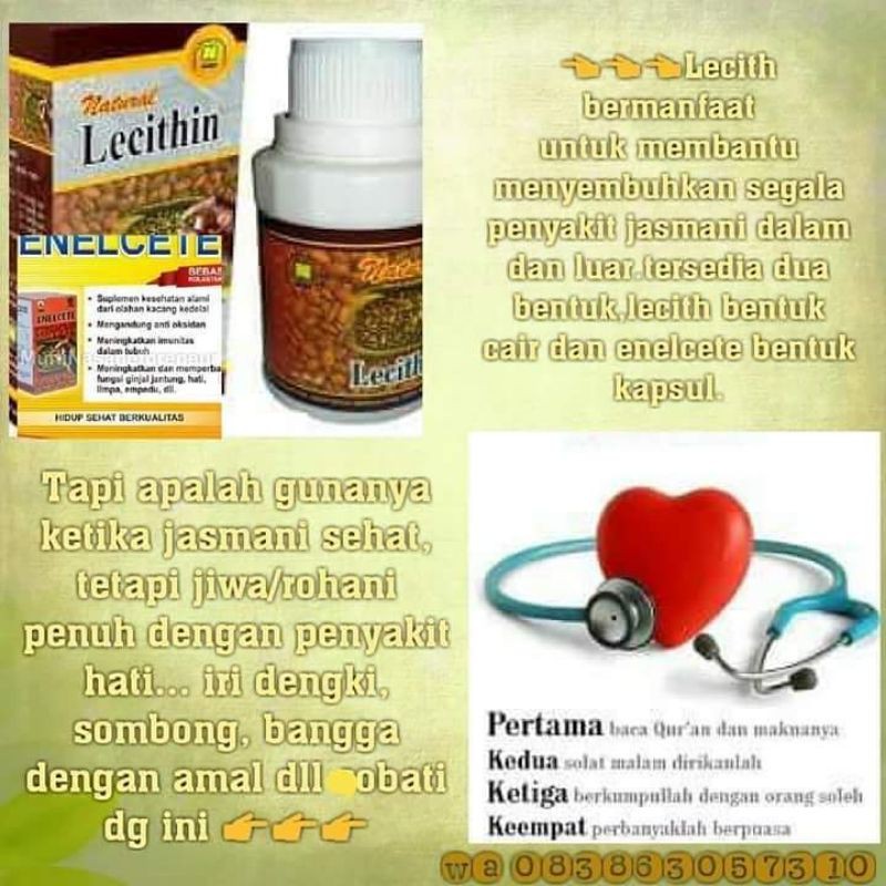 AMPUH Lecithin Nasa penghilang bekas luka,flek dll.