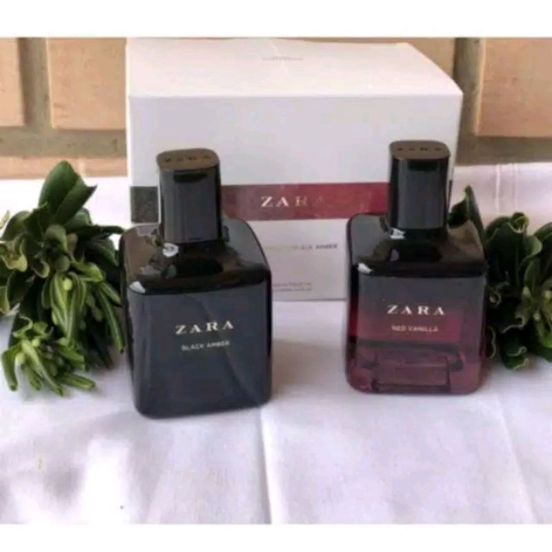 Parfum Original Zara Red Vanila 100 ml + Zara Black Amber 100 ml