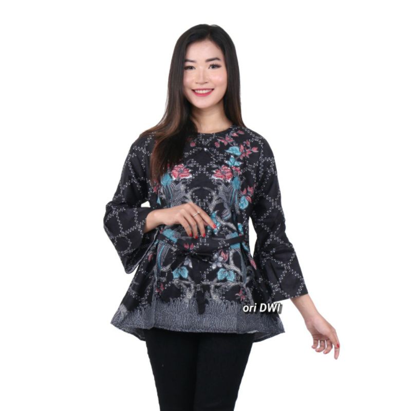Batik Dolby Dolbi Dobby Doby Tenun Sutra Tulis Katun ATBM Baron ATASAN BATIK WANITA m l xl-Blous T jaring