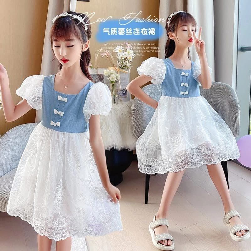 dress anak perempuan import/gaun anak style korea
