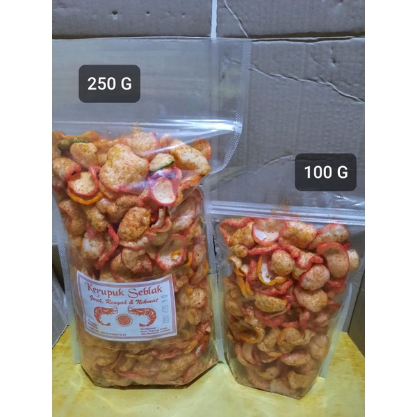 

Krupuk pedas/krupuk seblak pedas/krupuk sebring