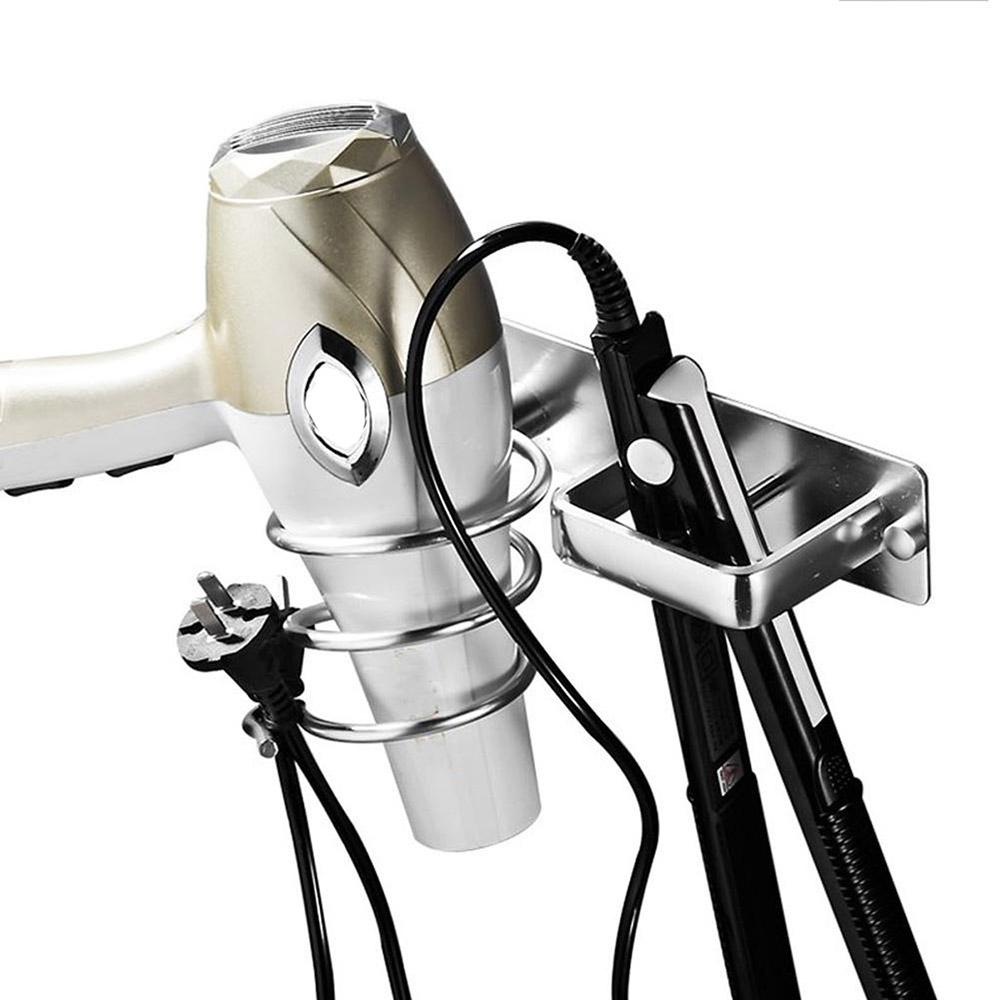 CHOOKYY Tempat Pengering Rambut DIY Holder Stand Aksesoris Kamar Mandi Hairdryer Rak Blower Organizer