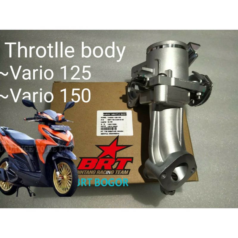 THROTTLE BODY BRT VARIO 125 VARIO 150  TB VARIO 125 150 BRT 32MM 34MM TROTOL BODY VARIO TROTLE BODY VARIO TB VARIO TB HONDA VARIO 125/150 UKURAN 32 34 ORIRINAL BRT TB BRT VARIO 125 THROTTLE BODY ADV 150 TB PCX 150 ORIGINAL BRT GHIO MOTOR SHOP