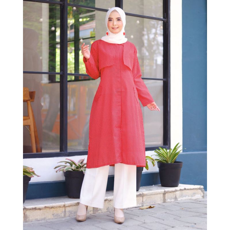 Miranda Tunik / ATASAN, TUNIK, Blouse wanita, atasan wanita, BLOUSE, Fashion muslim, baju wanita