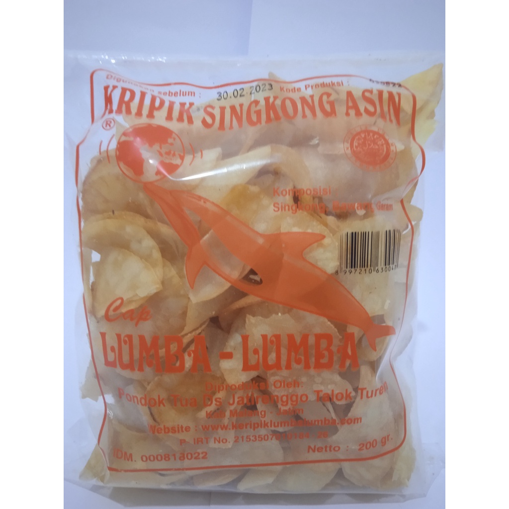 

Keripik Singkong Asin Cap Lumba-lumba (Malang) 200g