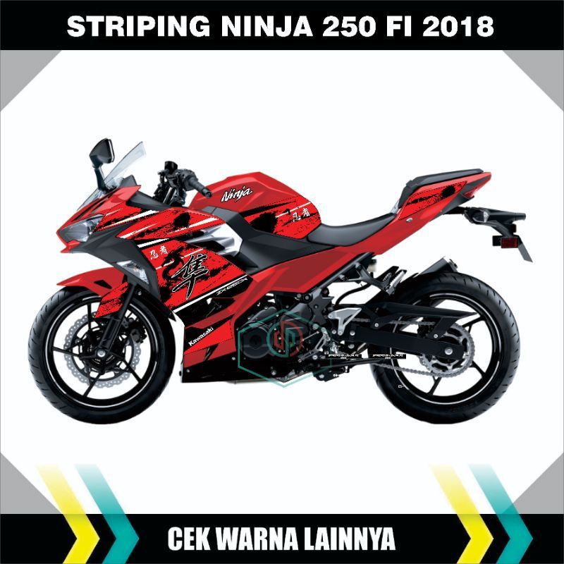 Striping Ninja 250 Fi 2018/Decal Sticker Body Motor Variasi Ninja 250 Fi 2018