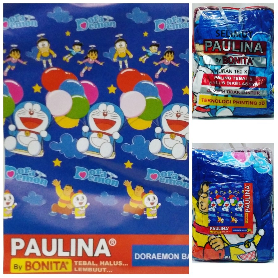 Cuci Gudang Selimut Paulina By Bonita Doraemon Ballon  160x200 O1gYgOSJwMkRk
