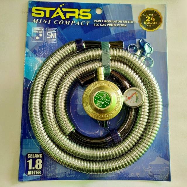 Selang Gas + Meter 1.8M SNI