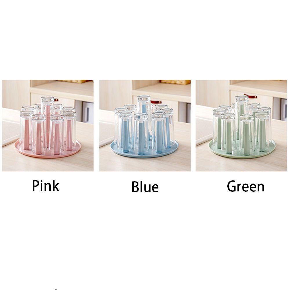 Solighter Glass Cup Stand Holder Rak Dapur Plastik Gelas Wine Shelf Tray Tempat Gelas Wine
