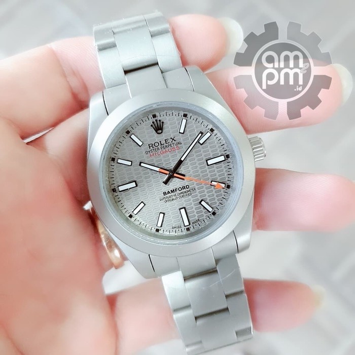 Suplier Jam Tangan Rolex Milgauss Bamford Polar Automatic Grey Steel