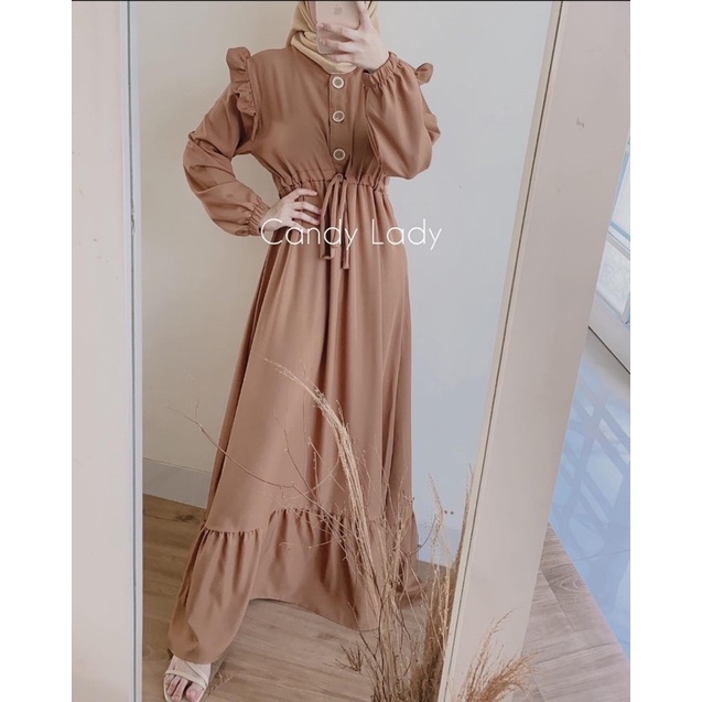 (MGA) GAMIS KORIA REMPEL DAILY BUSUI WANITA DRESS MOSCREPE PREMIUM