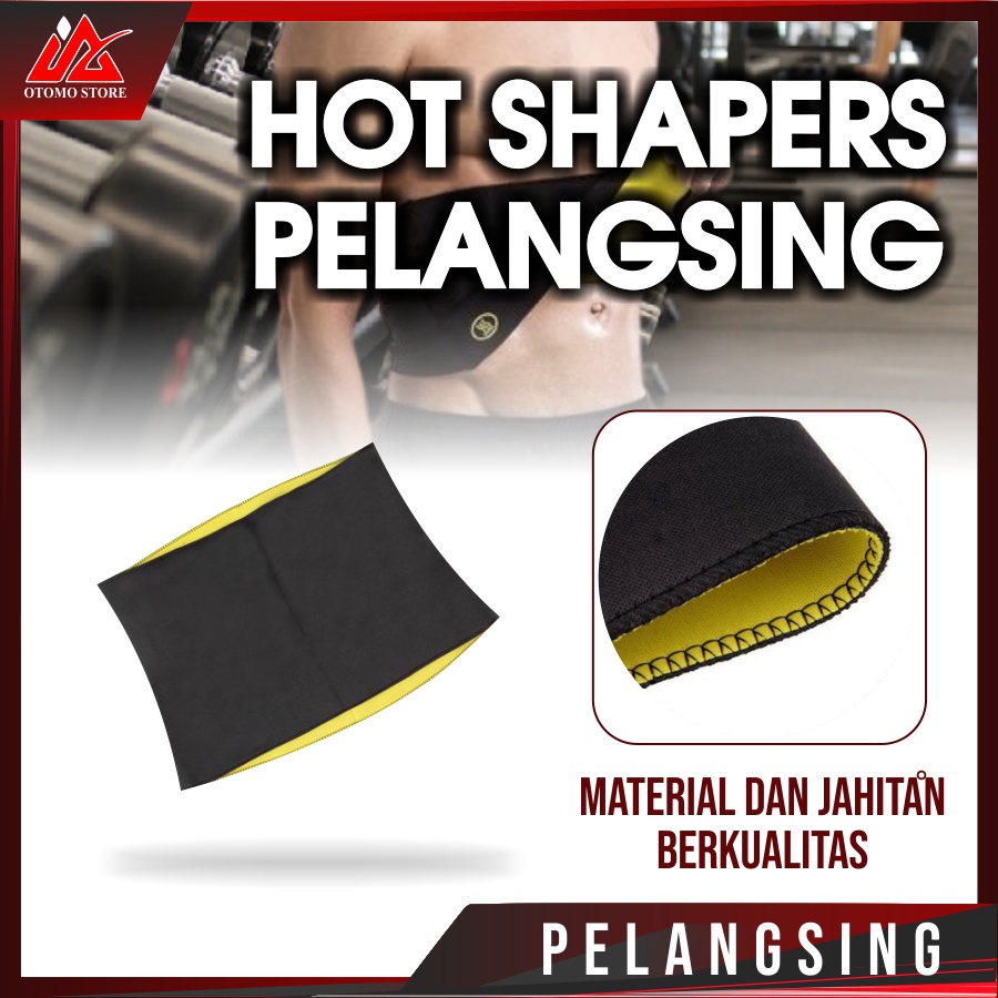 HOT SHAPERS Belt Power Korset Pembakar Lemak Pria dan Wanita Korset Pria Wanita Hot Shapers Pelangsing Pengecil Perut Pembakar Lemak Neotex Korset Badan Sport