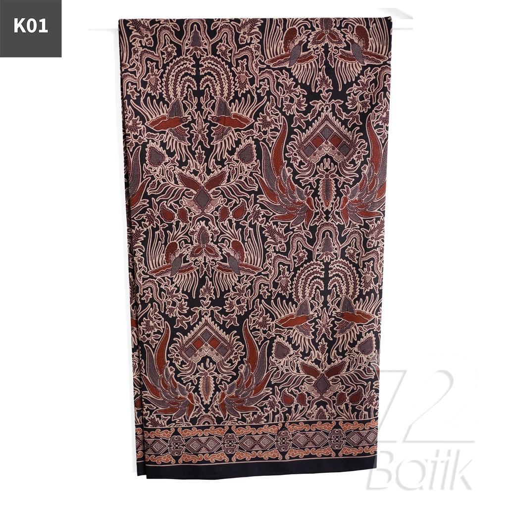 BAHAN BATIK PREMIUM Katun Motif Sayap Warna Hitam 722147 Cap 72 Jarik Jarit Samping Kebat Panjang Batik Katun Modern Premium Bahan Seragam Batik Pernikahan Kantor Keluarga Murah Kamen Jadi Batik Bali Lembaran