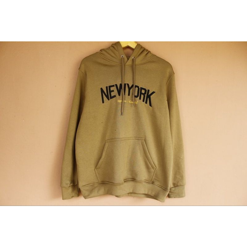 Hoodie H&M New York Brown Original