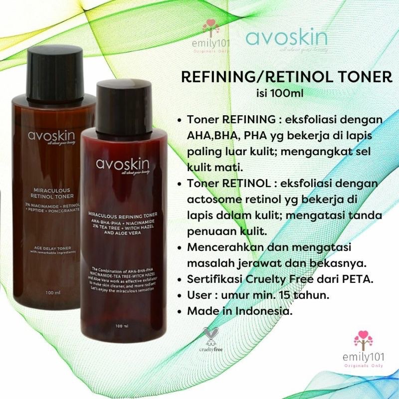 avoskin retinol toner -- avoskin refining toner