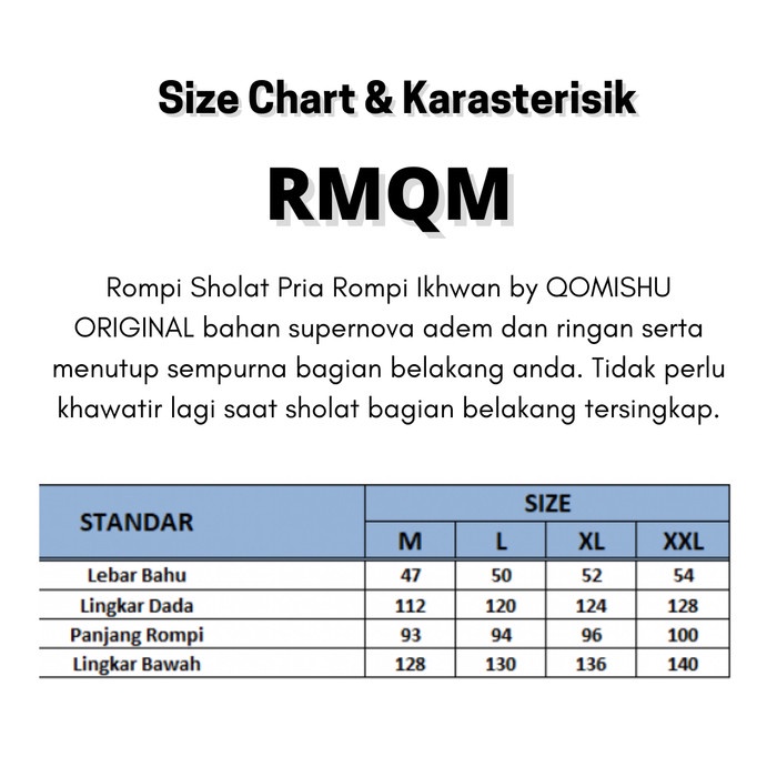 Sholat-Rompi- Rompi Sholat Pria - Rompi Sholat Premium By Qomishu - Tosca, M -Rompi-Sholat.