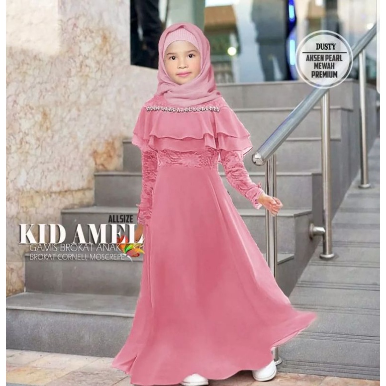 Gamis Kids Terbaru / ( Ukuran M~L ) / Gamis Kids Barukat Kondangan / Baju Anak Perempuan Pesta Lebaran / Kid Amel / Gamis Barukat Anak Pesta / Gamis Anak Termurah / Gamis Long Dres / Gamis Muslim Anak / Dress Maxi / COD