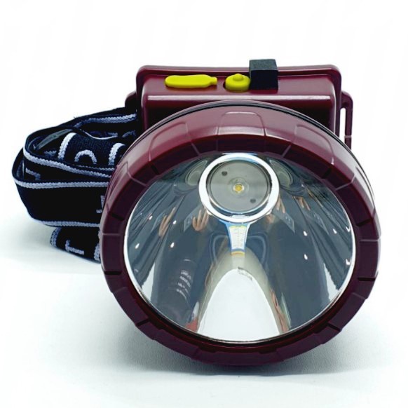 Senter Kepala Luby 30 Watt L-2807/153K Headlamp LED Cahaya Kuning Charger Free Bohlam LED Original