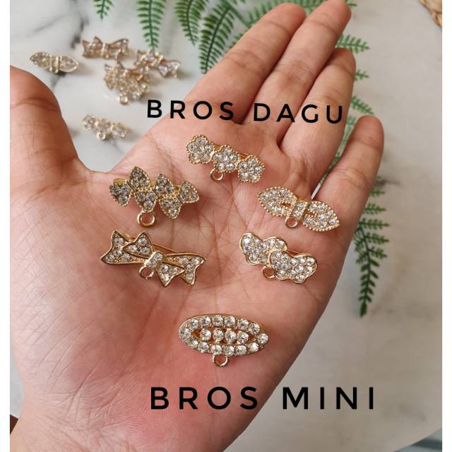 Bros dagu/bros hijab/peniti jilbab/bros emas/bros kecil