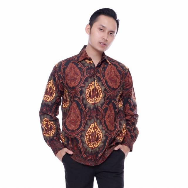 Kemeja Batik Naga Merah