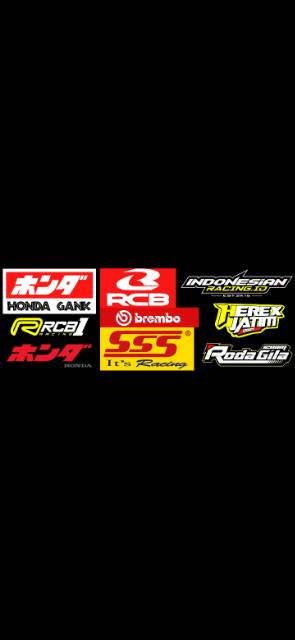 stiker honda stiker rcb sticker sss stiker gank