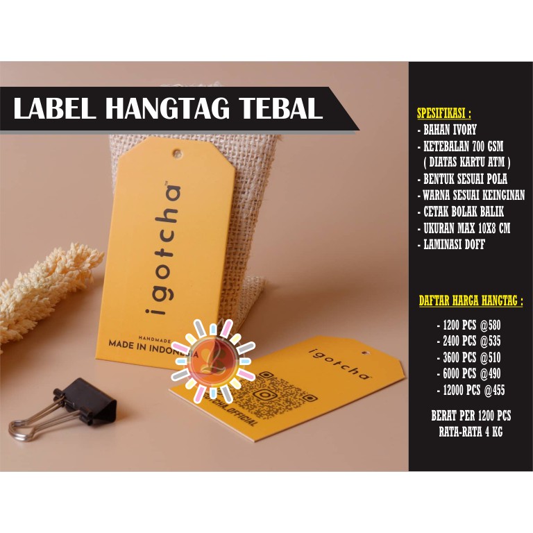 

Hangtag Distro Tebal 700gsm