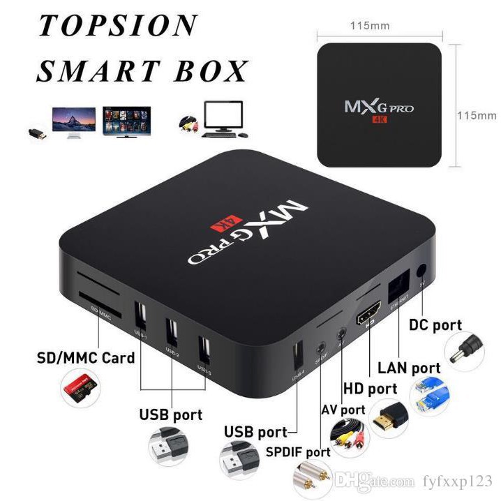 Android Tv Box Smart Tv Alat Eksternal Yang Bisa Digunakan Untuk Semua Jenis TV/Smart Tv Box