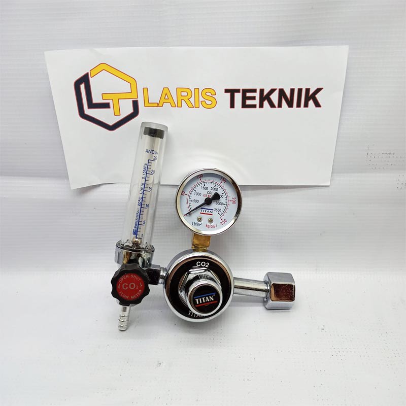 Regulator Las/Regulator Tabung Titan Co2/Co 2 No Heater