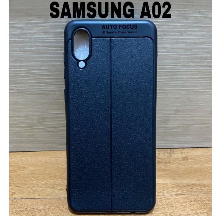 SAMSUNG A02/M02 CASE SOFTCASE AUTO FOKUS LEATHER KULIT JERUK