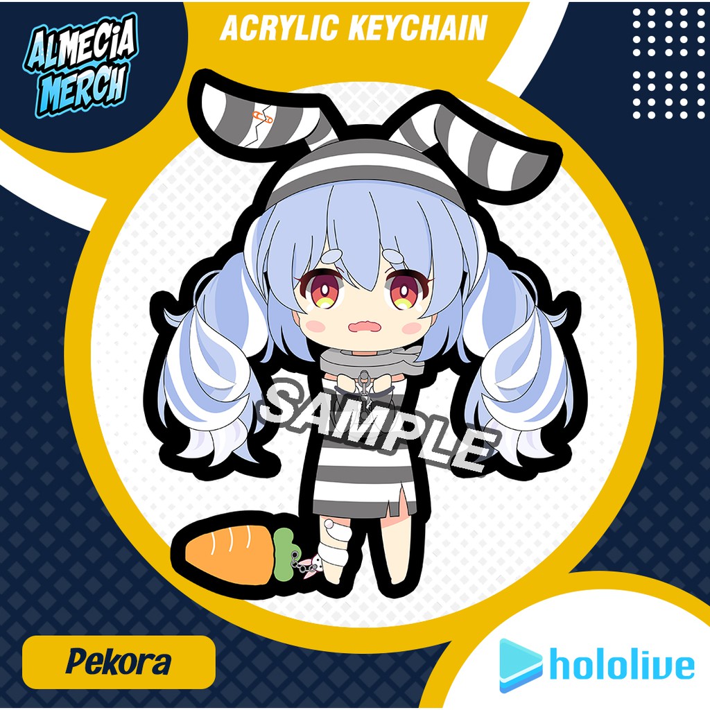 Gantungan Kunci Hololive Japan Usada Pekora / Keychain Usada Pekora Prisoner