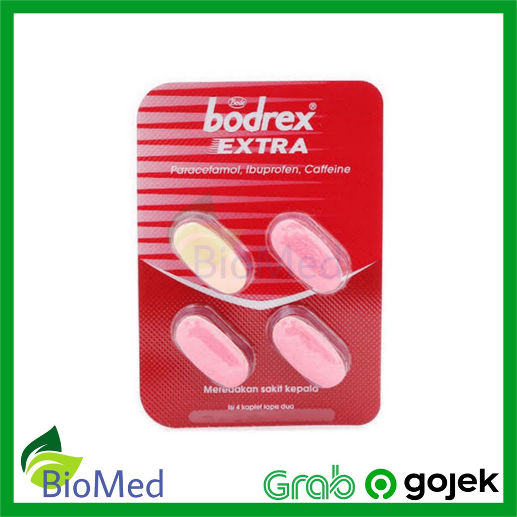 BODREX EXTRA TABLET - Obat Pusing Demam Sakit Kepala Tahan Sakit