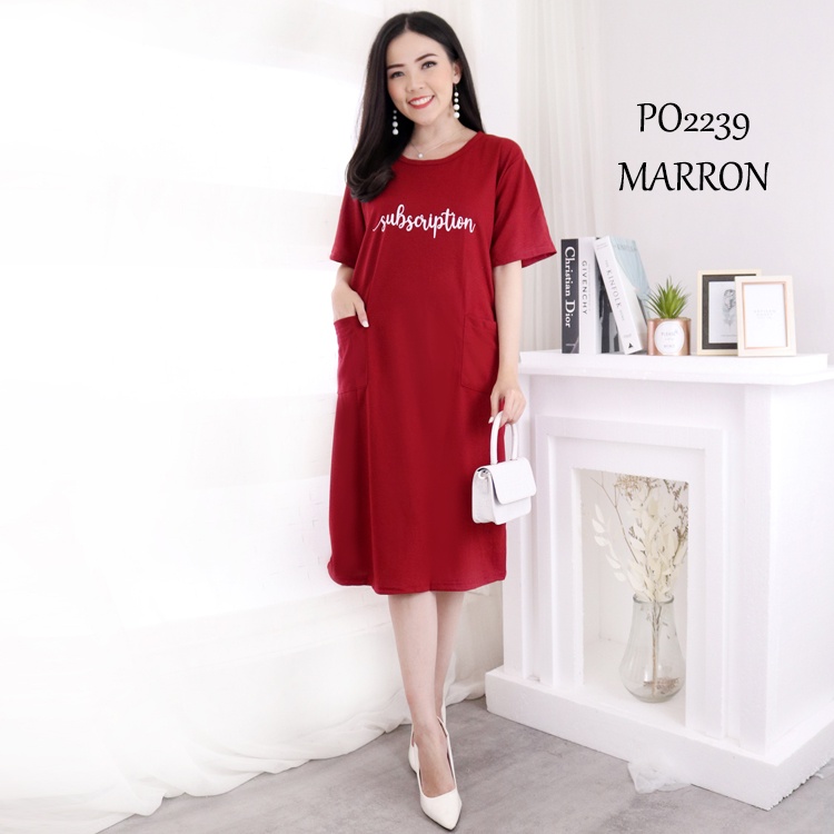 DRESS PENDEK WANITA LD110-DRESS SAKU