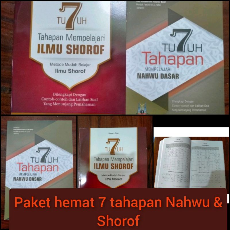 paket hemat kitab 7 tahapan Nahwu &amp; shorof PP temboro