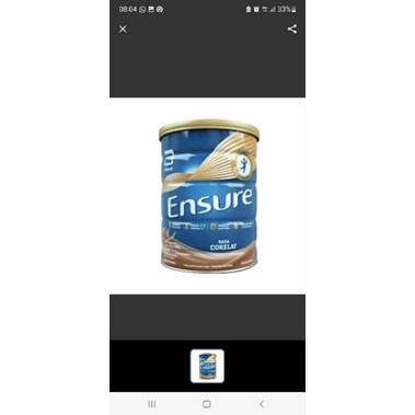 Ensure coklat 900 gr / Ensure Cokelat 900gr / Susu Nutrisi Dewasa